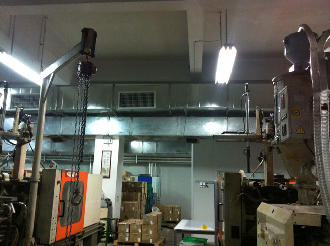 工廠(chǎng)車(chē)間通風(fēng)管道